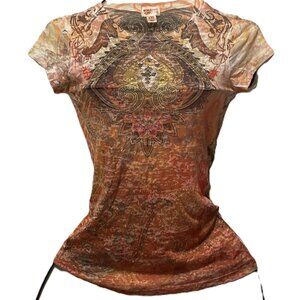 Mossimo Supply Co. Multicolor Short Sleeve Shirt Size XS Juniors